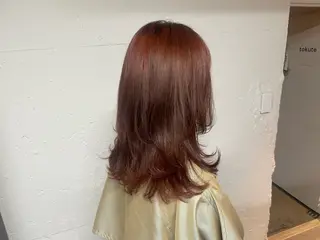 セミロング tokute 中野真咲🐺のヘアスタイル