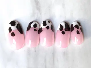 ロング ネイルPetit Ribbonのネイルデザイン