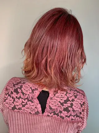 ミディアム カラー Lolonois梅田 /Okazaki:)のヘアスタイル