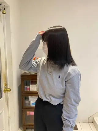 ミディアム 原田 梓未のヘアスタイル