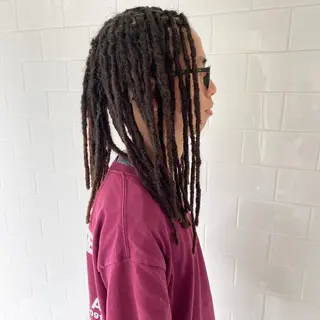 セミロング カラー パーマ ヘアアレンジ メンズ キッズ ネイル 中元 淳のヘアスタイル