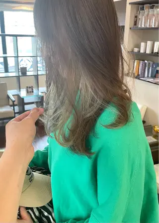 ロング カラー 髪質改善カラー ケアブリーチ/タムのヘアスタイル