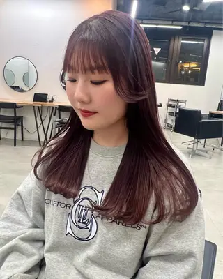 ロング 暖色カラー/レイヤー カット☁️MEI☁️のヘアスタイル