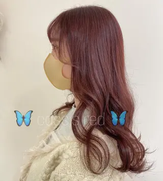 ロング カラー ヘアアレンジ 銀座メンズ専門🖤 小島奈々のヘアスタイル