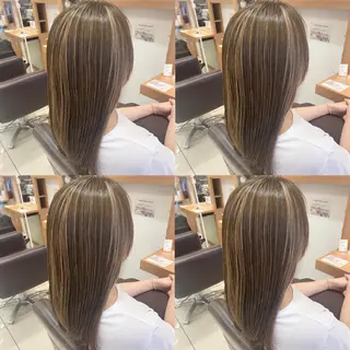 セミロング カラー 【カラー指名No 1✨】原田響のヘアスタイル