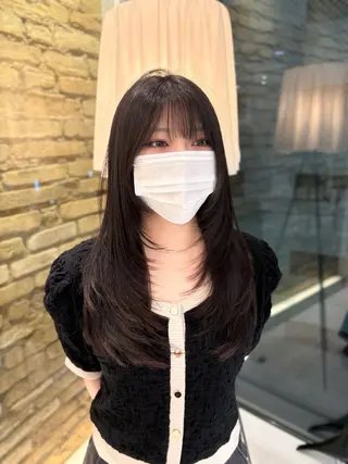 ロング hair make BEHIVE ichibancho AVEDA所属・渡邉  日向子 🌙レイヤー・パーマのヘアスタイル