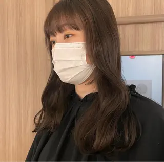 セミロング レイヤー/顔周り/ 透明感/ののか💞のヘアスタイル