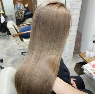 ロング カラー パーマ ヘアアレンジ メンズ キッズ ハイライト、レイヤー カット/西梅田/中西のヘアスタイル