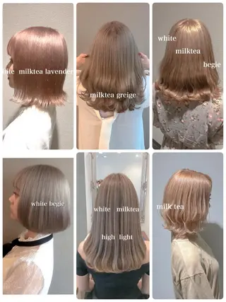 ミディアム カラー Selenehair 三条本店のヘアスタイル