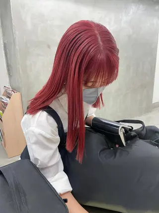 セミロング カラー yurika☁️ 似合わせ｜レイヤーのヘアスタイル