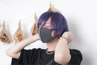 ショート カラー パーマ ヘアアレンジ メンズ 推し活専用 【派手髪】飯野ゆかりのヘアスタイル