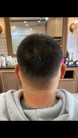 ショート メンズ ルピナス中田店長 山口大地のヘアスタイル