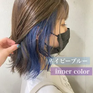 ミディアム カラー 舟橋 りんかのヘアスタイル