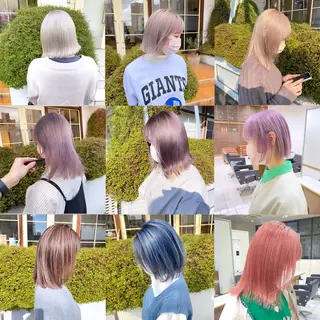 カラー y.s.h所属・ハイトーンカラー🌈 メンズパーマ鈴木康平のヘアスタイル