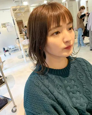 ミディアム 本田 卓也のヘアスタイル