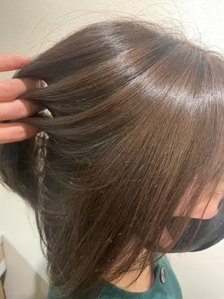 ミディアム カラー ヘアセット⌇艶カラー 🫧⌇Nanahoのヘアスタイル