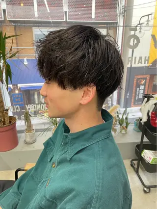 ショート パーマ メンズ メンズ専門サロン wokeのヘアスタイル