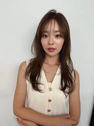 セミロング 髪質改善×透明感× トレンド/杉田 圭のヘアスタイル