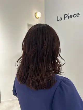 ミディアム カラー Nanami🧸🤍 ワンカラーモデル募集のヘアスタイル