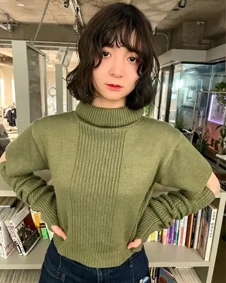 ショート パーマ レイヤーパーマ🪐 伽羅のヘアスタイル