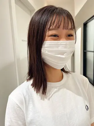 ミディアム 似合わせ/レイヤー/ ボブ/西島 絢香のヘアスタイル