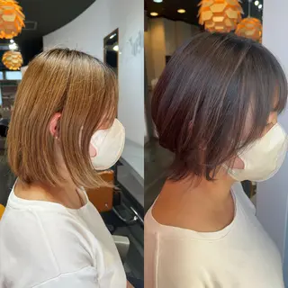 ショート カラー ハイトーン/ブリーチ 八重津 晃輔のヘアスタイル