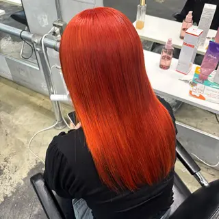 セミロング カラー ヘアアレンジ 🎀暖色/ベージュ× ハイトーン💫りののヘアスタイル