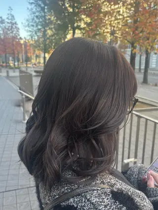 ミディアム カラー 🫧‪大滝 いくみ🌿辻堂のヘアスタイル