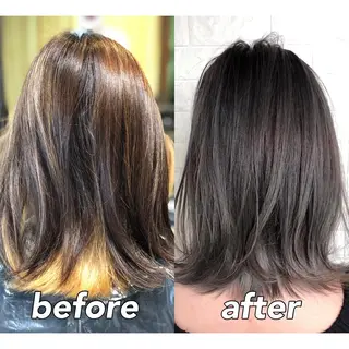 ミディアム カラー KIZU 髪質改善 オカルト怪談のヘアスタイル