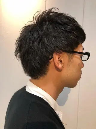 ショート パーマ メンズ Lolonois池田 代表 鍜治本颯太のヘアスタイル