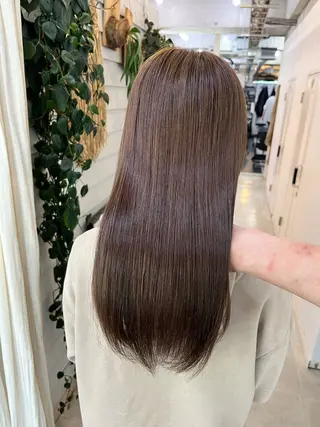 ミディアム カラー 柔らかいヘアカラー 大成のヘアスタイル