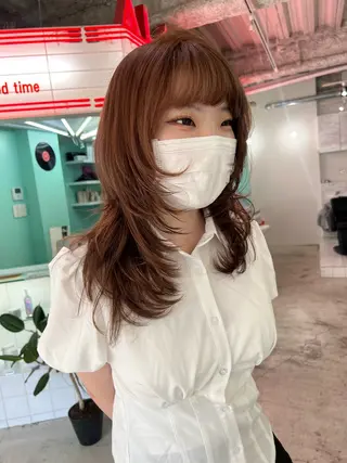 ミディアム 💥ウルフカット デザインあんな💥のヘアスタイル