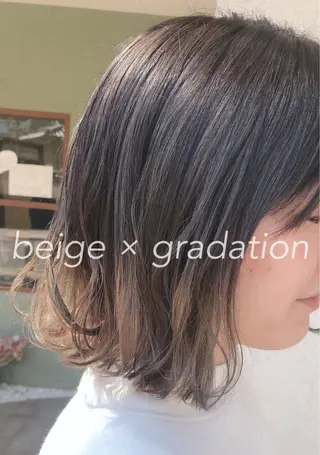 ミディアム カラー merc. 福田茜のヘアスタイル