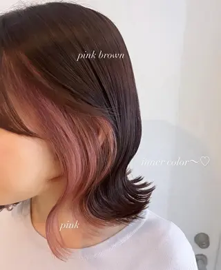 ショート カラー fore所属・赤熊 咲良 🦔ྀིのヘアスタイル