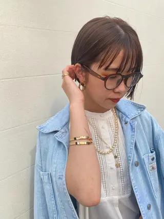 ショート カラー ヘアアレンジ Kawaguchi Arisaのヘアスタイル