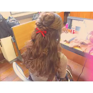 ヘアアレンジ 藤井 菜緒のヘアスタイル