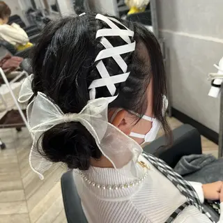 ミディアム カラー ヘアアレンジ est hair 池袋西口店所属・😈派手髪/ 地雷系 /　KALIN😈のヘアスタイル