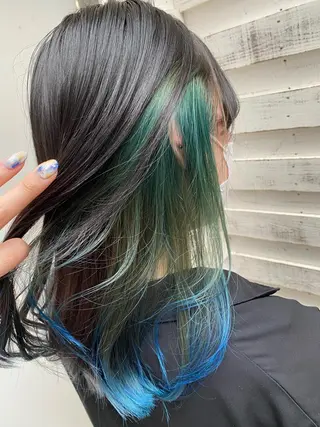 セミロング カラー ヘアアレンジ 指名支持率NO.1 スタイリストのヘアスタイル