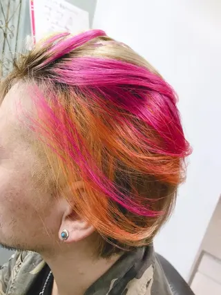 ミディアム カラー ヘアアレンジ メンズ R ri R takagiのヘアスタイル