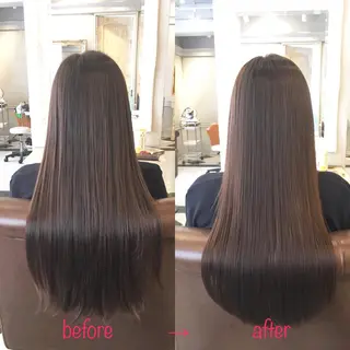 ロング 縮毛矯正&髪質改善 MAILHAIRのヘアスタイル