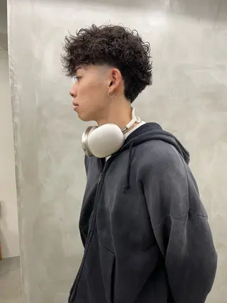 パーマ メンズ メンズカット パーマ[佐橋]のヘアスタイル