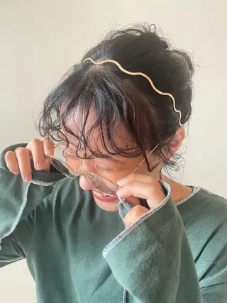 ミディアム パーマ/ボブ/ ヘルシーカラー/風花のヘアスタイル