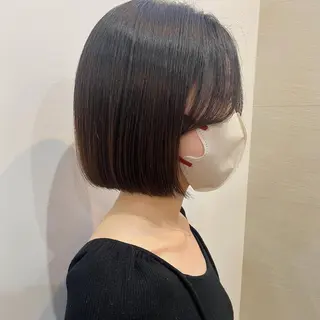 ミディアム カラー 🌱小顔ヘア/ボブ ミディアム/双葉🌱のヘアスタイル