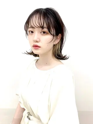 ミディアム カラー ビューティー　クララ所属・🌈miu miu hair✂️💕のヘアスタイル