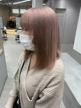 ミディアム カラー ウルフ🐺/ボブ ハイトーン🌈/増田のヘアスタイル