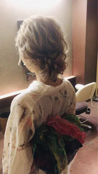 ミディアム ヘアアレンジ RICK Trick所属・セット&メイク RICK trickのヘアスタイル