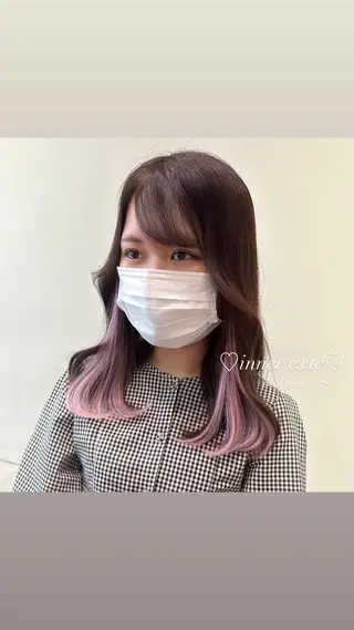 ロング カラー ブリーチなしWカラー 🎀韓国ヘア/amiのヘアスタイル