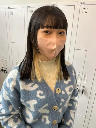 ミディアム カラー 近藤 千裕のヘアスタイル