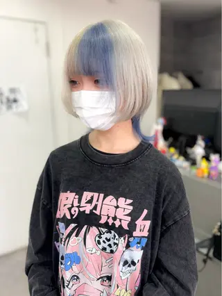ショート カラー ハイトーンエクステ 🎩カズキ🎩のヘアスタイル