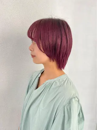 ショート カラー エクステ ハイトーン 💭黒崎ハルカのヘアスタイル